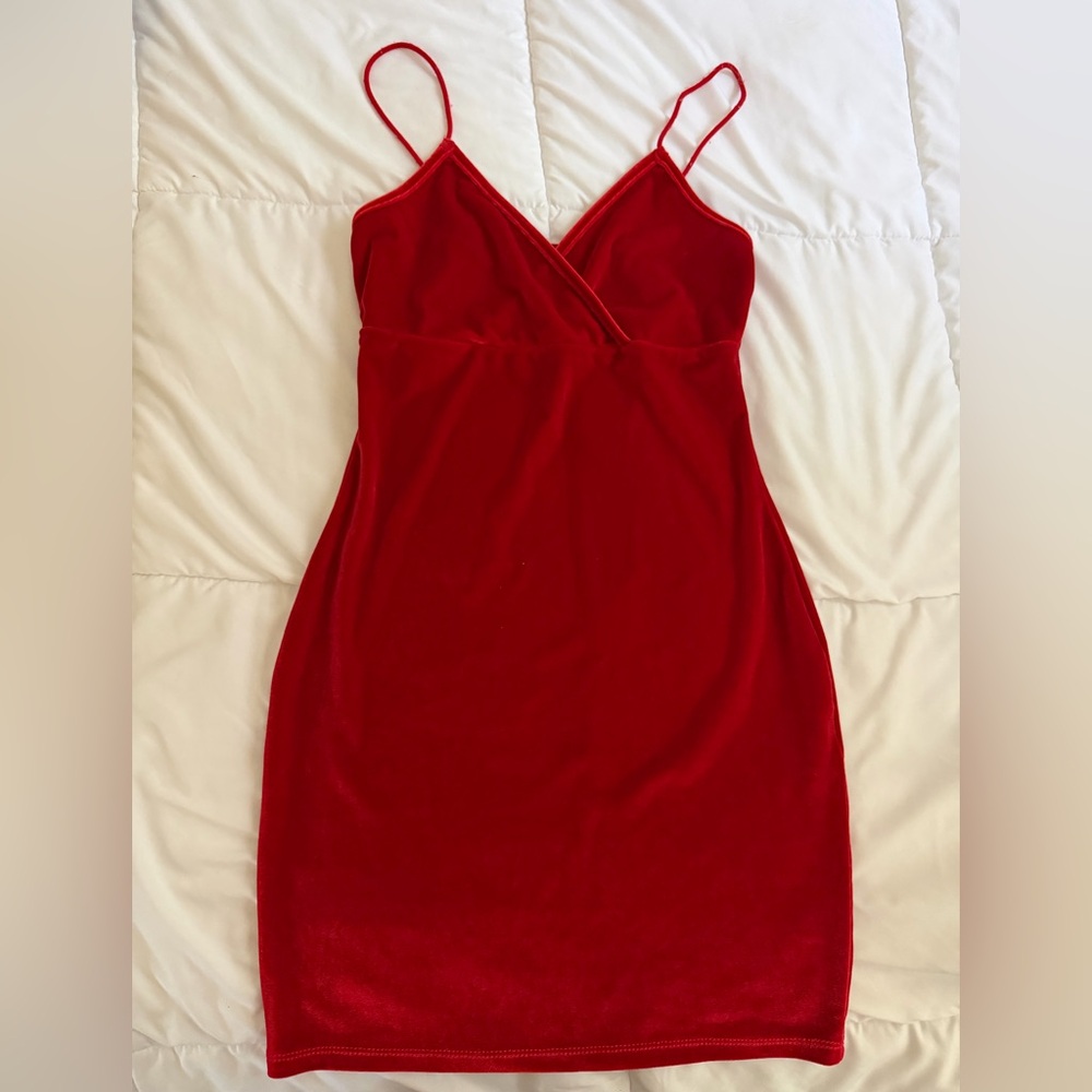SHEIN Vibrant Red Mini Dress